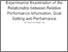 [thumbnail of Experimental Examination of the Relationship between Relative Performance Information, Goal Setting and Performance.]